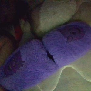 devil emoji slippers